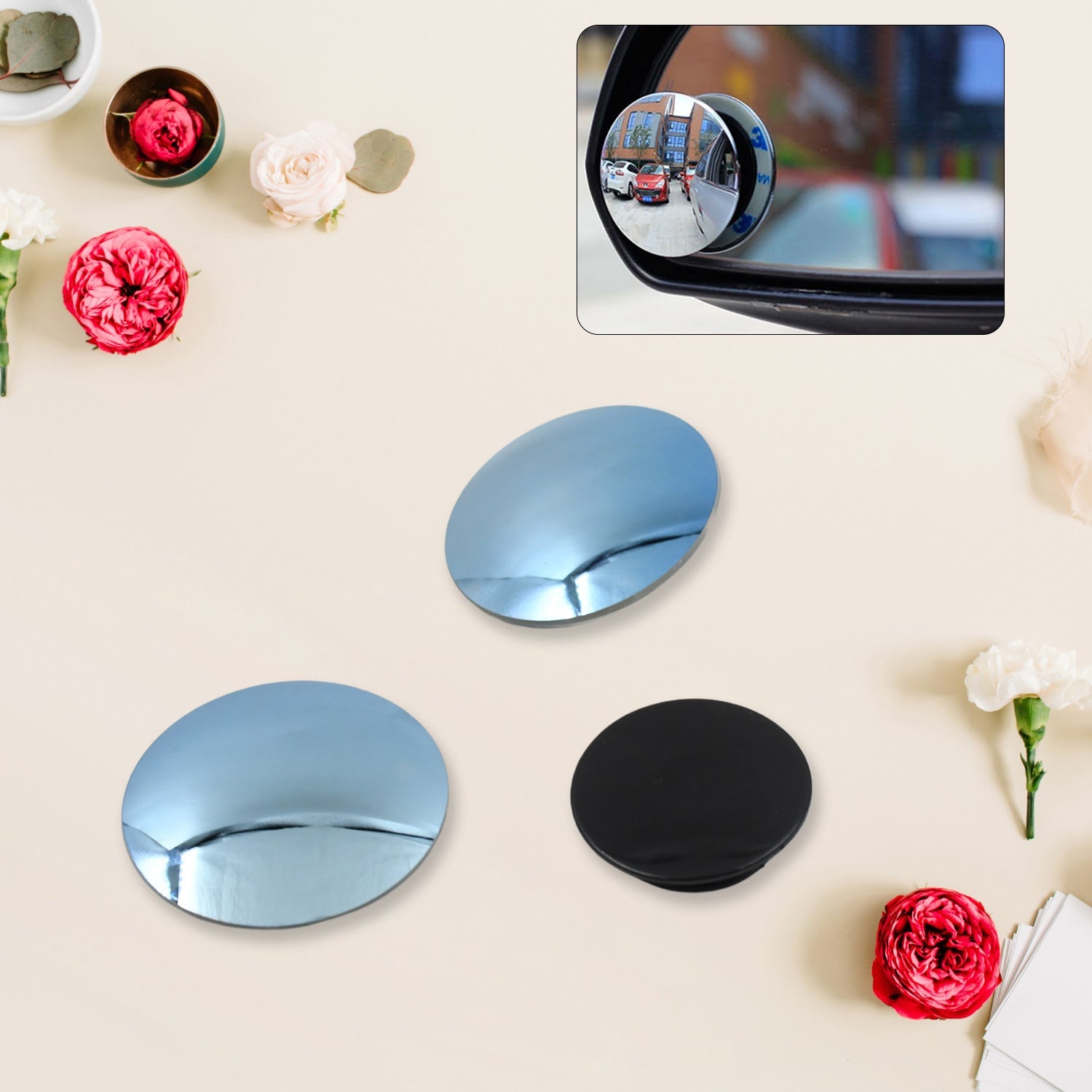 Car Blind Spot Side Mirror Round HD Glass Blind spot Mirror (2 Pc) Car Blind Spot Side Mirror Round HD Glass Blind spot Mirror (2 Pc)